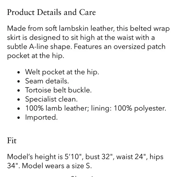 Vince belted leather wrap skirt - Picture 2 of 8